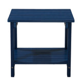 IDEAZ Outdoor Plastic Wood Bistro Set Blue 1296GCT
