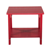 IDEAZ Outdoor Plastic Wood Bistro Set Red 1297GCT