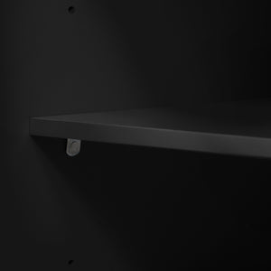 English Elm K&K 47 Inch Kitchen Island with Extendable Dining Table, Rolling Storage Cabinet, Built-In Power Black N707P215327B