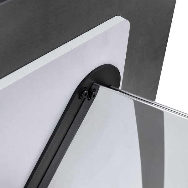 English Elm 63"x31.5x30" Black Marble Sintered Stone Dining Table with Stainless Steel Butterfly Legs, Scratch-Resistant Elegance W1151S01897