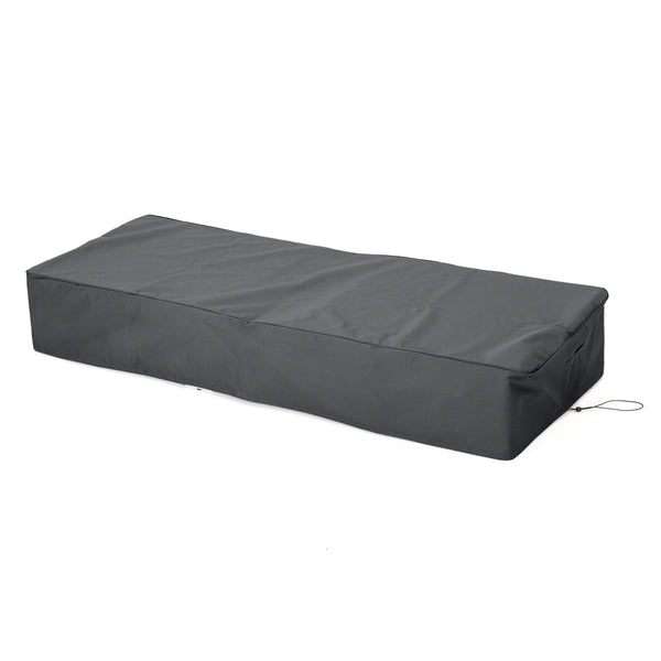 English Elm Christopher Knight Home® - SHIELD Chaise Lounge Cushion Cover, Weather-Resistant Polyester Protector with Drawstring Storage Bag Gray N775P240793G