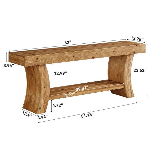 English Elm Sleek Wood Grain Console Table Geometric Base Slim Entryway Sofa Foyer Accent T3971P464217