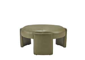 Olivia + Quinn Gramercy Circle Ottoman 7004_AGL4301 Angelina Cactus