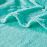 Intelligent Design Microlight Plush Casual Oversized Throw ID50-842 Aqua