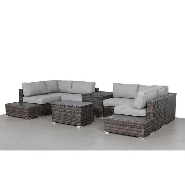 English Elm Fully Assembled Rattan Wicker Patio Seating Set For 4 - Stylish, Durable & Easy Care Furniture! B120S00268