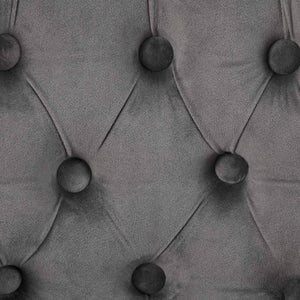 English Elm 26" Velvet Swivel Counter Stools Set of 2 with Tufted Back, Foam Cushion & Solid Wood Legs Gray W1143P362519