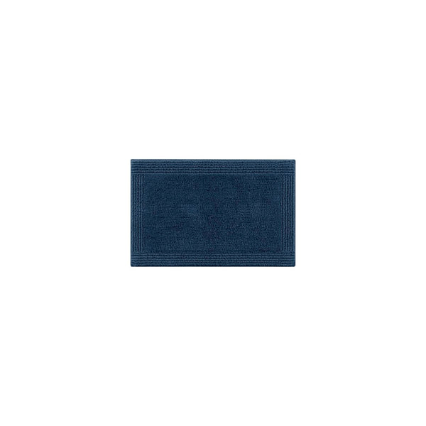 English Elm 1 Heavyweight Cotton Tufted Bath Rug Reversible Spa Grade Absorbent Floor Mat Navy B035P319557