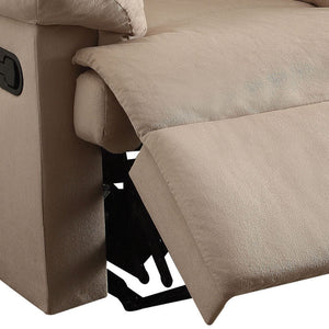 English Elm Beige Recliner Chair With Memory Foam Seat, Pillow-Top Arms & Effortless Reclining Mechanism B062P215435