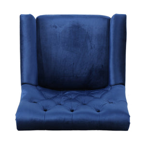 English Elm Christopher Knight Home® - Velvet Tufted Club Chair Jaclyn in Navy Blue — Luxe Tufting, Stud Trim, Plush Seat for Cozy Reading N758P278053B