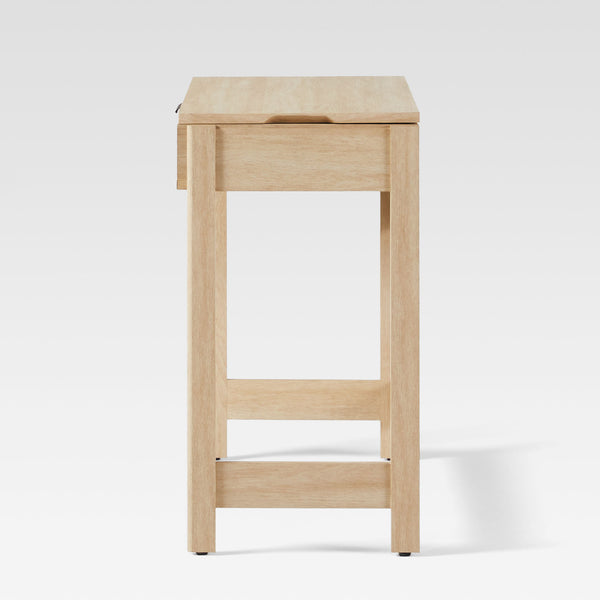 Holmes Modern Lift Top Standing Desk with Reeded Drawer Coastal Oak WEHOL42OS2CO0 Walker Edison