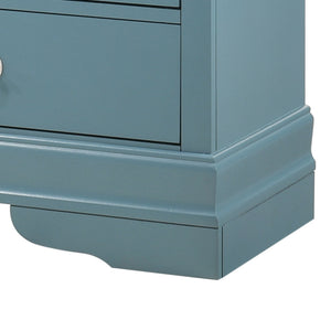 English Elm Charming Wooden Storage Chest 48"H x 31"W x 16"D — Classic Traditional Design, Sturdy, Ready-to-Use Teal 18 L x 59 W x 37 H B078107856