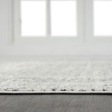 Madison Park Kenzie Global Inspired Moroccan Bordered Global Woven Area Rug MP35-8071 Grey/Cream