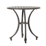 Christopher Knight Home® - Noble House - Lola Outdoor 19" Bronze Finished Cast Aluminum Side Table