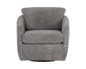 Sunpan IRINA Swivel Lounge Chair - Comfortable Nepal Pebble Accent with 360° Movement for Modern Spaces 109446