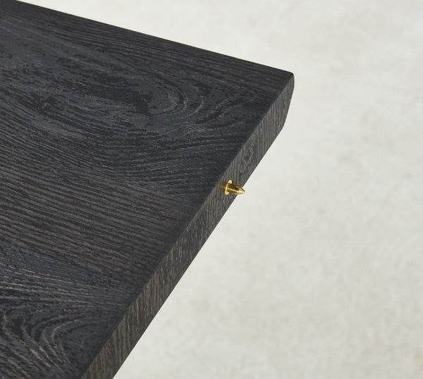 English Elm Extensible Pedestal Dining Table with MDF Top for 4-6, Stylish Durable Design, Easy Assembly, Comfortable Dining Experience Black W234S00107