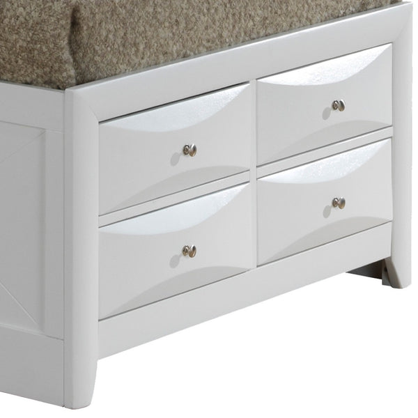 English Elm Stylish White Twin Storage Bed - Modern Design With Practical Drawers For Small Spaces & Kids' Rooms B078S00212-GIGA
