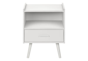 English Elm Accent Side Table Rustic Grey Laminate Compact Storage Cabinet Transitional Bedroom White B2710P461711