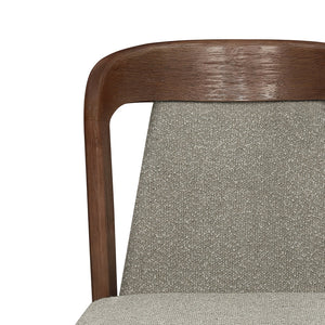 English Elm Christopher Knight Home® - Upholstered Backrest Armless Dining Chairs - Sleek Mid-Century Fabric Seats on Durable Oak Frame, 300lb Capacity Light Brown,Walnut N771P346002W