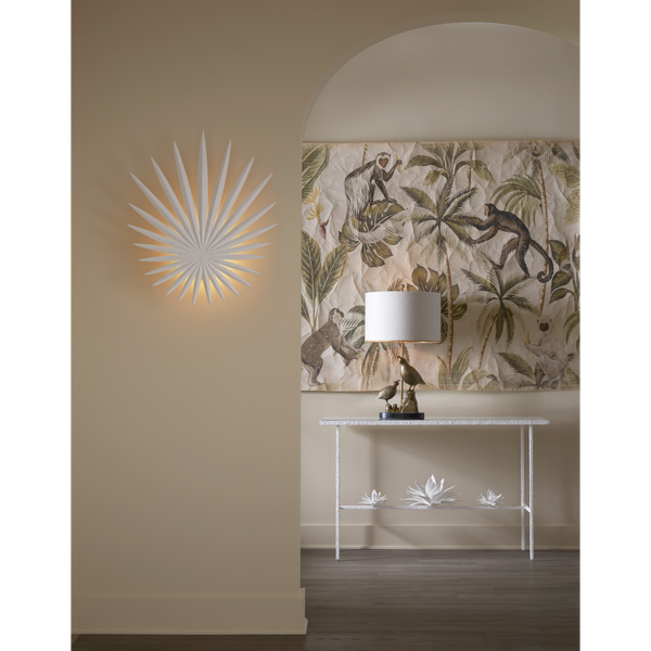 Codorniz Brass Table Lamp - Elegant Quail-Inspired Design with Natural Linen Shade & Black Marble Base