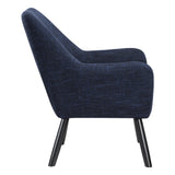 OSP Home Furnishings Della Mid-Century Chair Dark Navy