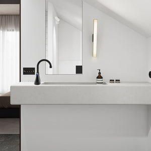 English Elm Bathroom Widespread Two Handle Faucet with Supply Lines and Pop up Drain Included Matt Black B2724P499388