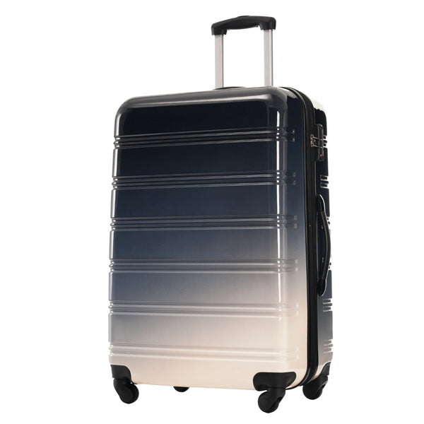 English Elm Hardshell Polycarbonate 3 Piece Luggage Set Spinner Wheels Tsa Lock Expandable Travel Black Multi N732P184448B