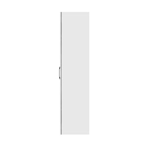 English Elm White,Large, Slim Storage Cart for Narrow Spaces with 6-Tier Shelves, Handle & Wheels, 11.8" Deep Organizer for Kitchen Laundry Pantry (White) W331P295244