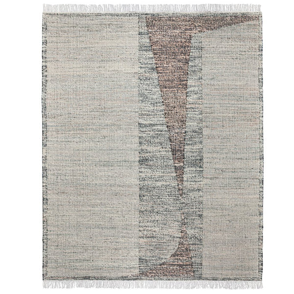 English Elm Lester Natural 8x10 Jute Area Rug - Handwoven Kilim Geometric Design, Durable 57% Sustainable Fibers B136P188402