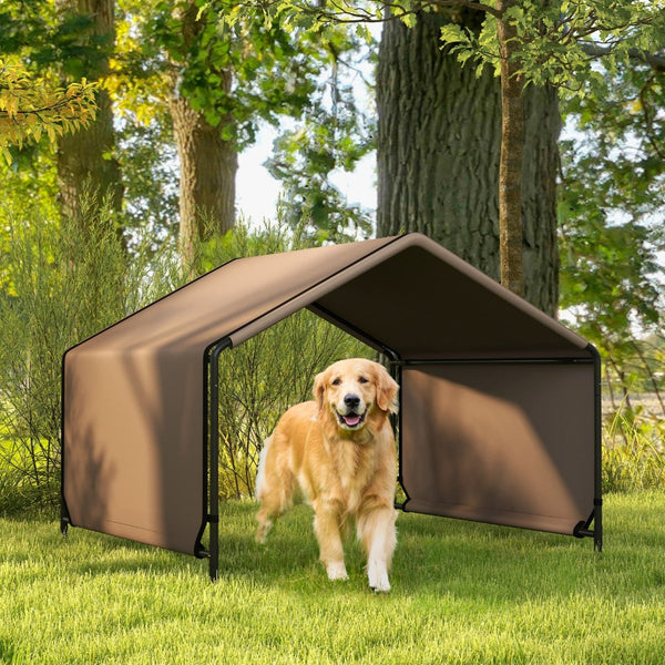 English Elm Pawhut Portable Dog Shade Shelter - Water-Resistant Tent For Outdoor Adventures, Easy Setup & Travel W2225P217600-GIGA