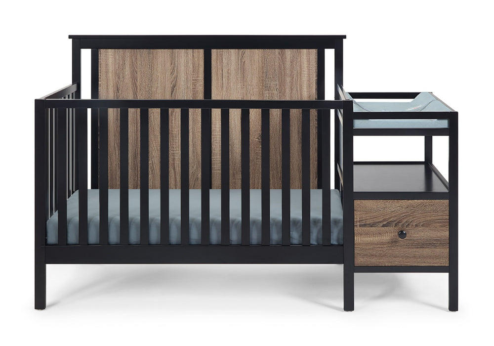 English Elm Connelly Convertible Crib Changer Combo Solid Wood Nursery Furniture Two Tone B022P204836