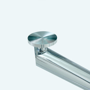 English Elm Table - Modern Luxurious Transparent Glass Dining Set With 6 Dark Gray Pu Chairs & Silver Legs W1151S04130-GIGA