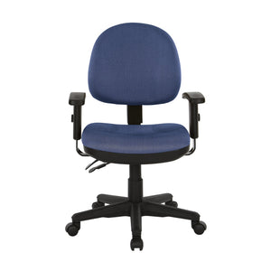 OSP Home Furnishings Sculptured Ergonomic Office Chair with Lumbar Support and Greenguard Certified Foam Padding 8180-296