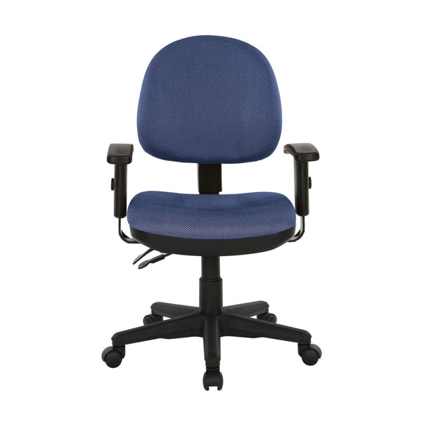 OSP Home Furnishings Sculptured Ergonomic Office Chair with Lumbar Support and Greenguard Certified Foam Padding 8180-296