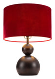 Shobu Table Lamp Red 56154 Zuo Modern