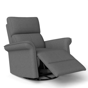 English Elm 270° Swivel Power Recliner Velvet Glider Rocker with Usb Ports for Living Room W1028S00057