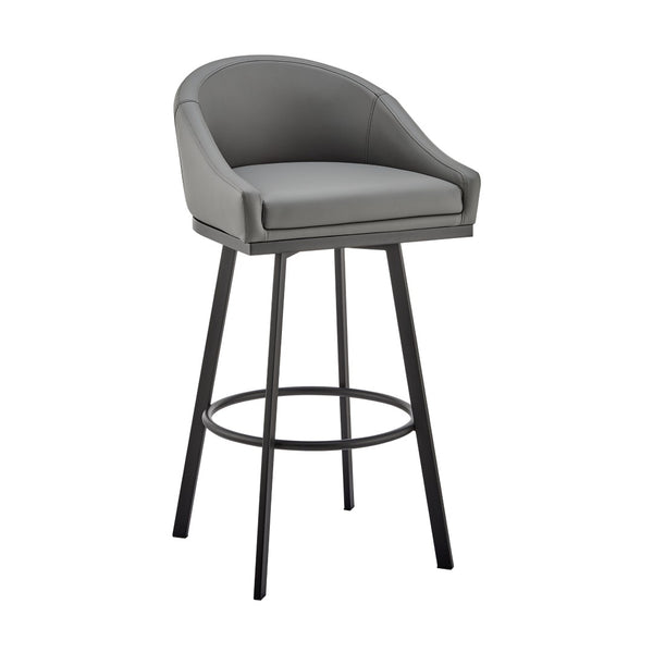 English Elm Eleanor Swivel Barstool Upholstered Faux Leather Seat for Kitchen Island or Pub B2736P464893
