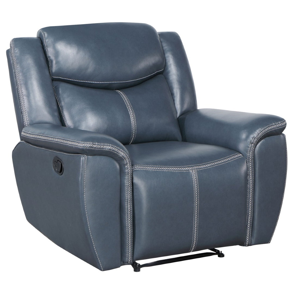 English Elm Brier Faux Leather Manual Recliner with Pillowtop Arms for Living Room or Study B062P451769