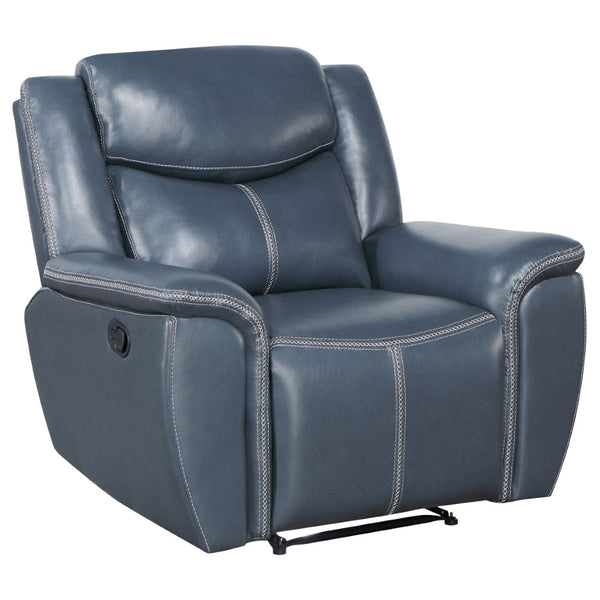 English Elm Brier Faux Leather Manual Recliner with Pillowtop Arms for Living Room or Study B062P451769