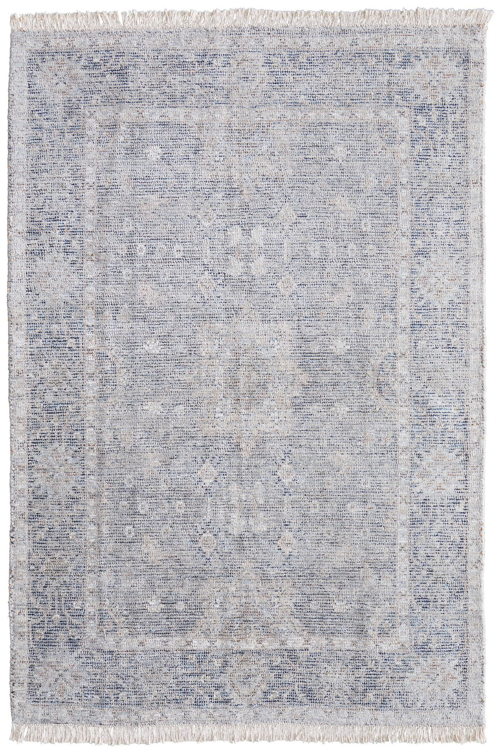 Feizy Rugs Caldwell Handwoven Wool And Viscose Area Rug – Bohemian Elegance For A Serene Home Atmosphere Gray,Blue,Taupe Wool,Viscose 8798799fgry000h00