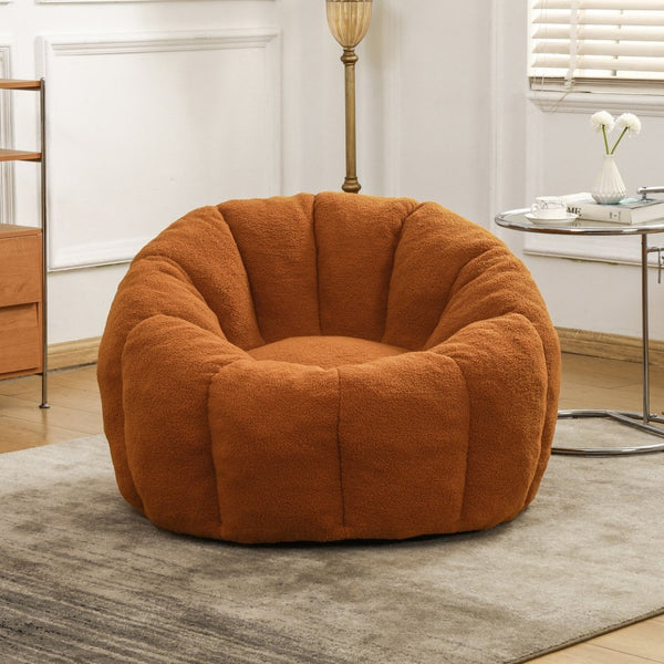 English Elm Bean Bag Lounge Chair Faux Fur Memory Foam Armrests Ergonomic Seat for Adults W2200P239873