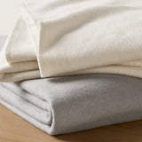 Croscill Andaz Modern/Contemporary Solid Cotton Blanket CC51-0023 Ivory