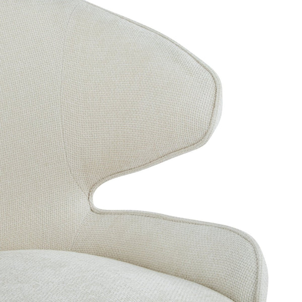 English Elm Modern Shell Back Upholstered Dining Chairs Set of 2 Scandinavian Fabric Seat N772P429023B
