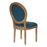 OSP Home Furnishings Lillian Oval Back Chair Klein Azure