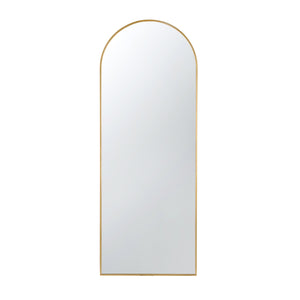 English Elm 28x1x74" Celine Gold Arch Mirror — Full-Length Rounded Arch Frame, Lean or Wall-Mount, Elegant Focal Piece W2078P195625