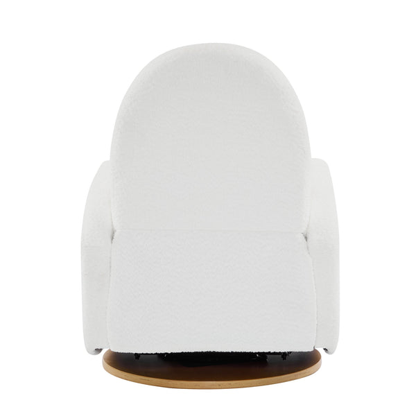 English Elm Christopher Knight Home® - 360 Swivel and Glider Recliner Chair with Boucle Upholstery, Solid Wood Base, Smooth Rocking Comfort Beige N771P207029M