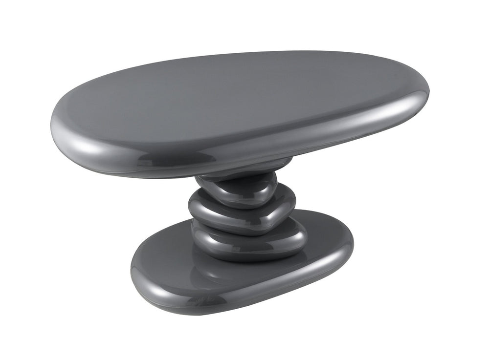 English Elm Charlene Lacquered Mdf End Table with Slim Metal Base for Modern Living Spaces B2726P415855