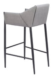 Andover Barstool Slate Gray 110169 Zuo Modern