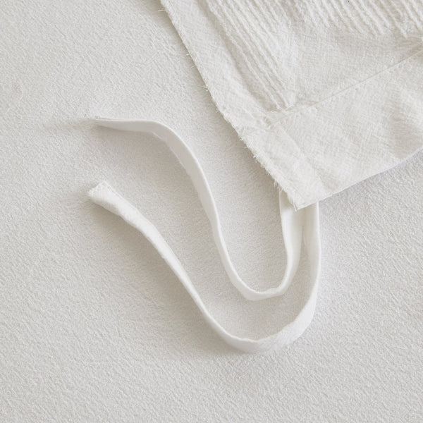 English Elm King/Cal King Bahari 3-Piece Tufted Cotton Chenille Palm Duvet Cover Set — Coastal OEKO-TEX, Button Closure, Machine Washable B03597343