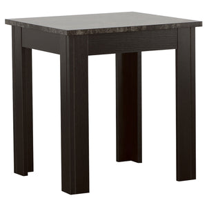 English Elm Pola Modern 3-Piece Faux Marble Top Coffee & End Table Set — Sleek Grey Tops, Sturdy Square Legs B062P331089