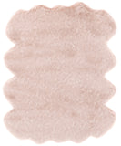 Sams International Abacasa Gloss Machine Made Plush Acrylic Solid Shag Rug Pink 6' x 7'5"